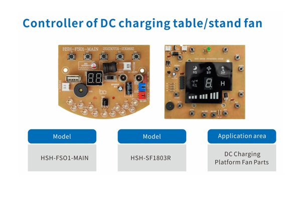 DC Charging Table Fan Controller